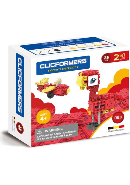 Craft Set Red 25 Parça