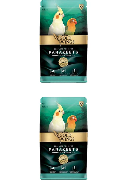 Gold Wings Paraket, Sultan ve Cennet Papağanı Yemi 1 kg x 2 Adet