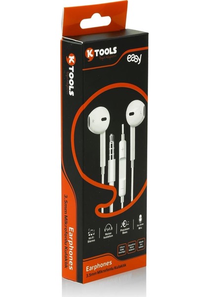 Basic Hi-Fi Stereo Mikrofonlu Kablolu Kulaklık 120 cm fiyatları