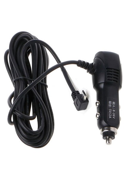 Platoon Navigasyon DVR/GPS L Tipi Mikro USB Araç Şarj Adaptörü 5V 2A
