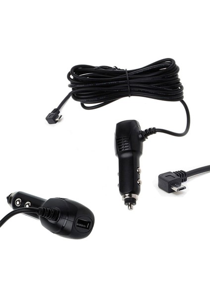 Platoon Navigasyon DVR/GPS L Tipi Mikro USB Araç Şarj Adaptörü 5V 2A