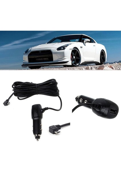 Platoon Navigasyon DVR/GPS L Tipi Mikro USB Araç Şarj Adaptörü 5V 2A
