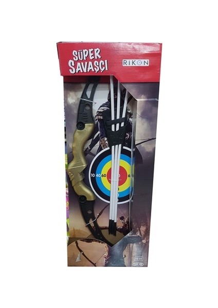 Rikon Süper Savaşçı Plastik Vakumlu Ok Yay Seti 63 cm