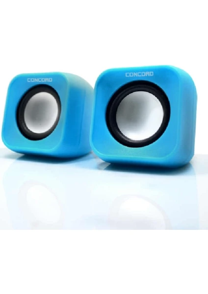 C-799 1+1 Mini USB PC Speaker - Mavi