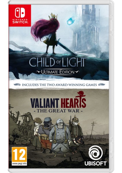 Child Of Light+Valiant Hearts Switch Oyun (Resmi Distribütör Ürünü)