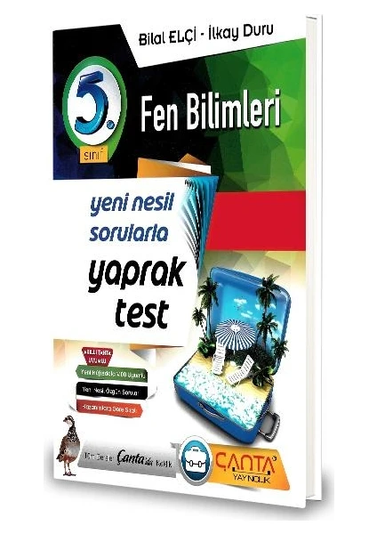 Çanta Yayınları 5.Sınıf Fen Bilimleri Yaprak Test-2020 Bilal Elçi - İlkay Duru