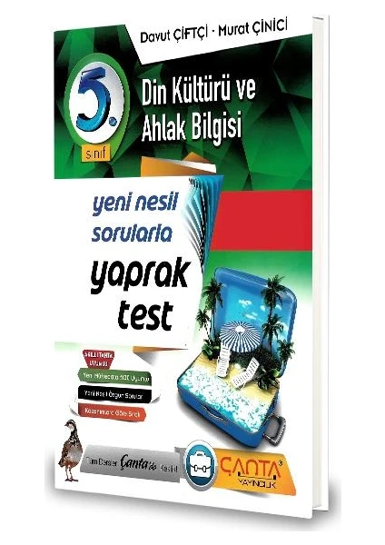 Çanta Yayınları 5.Sınıf Din Kültürü Yaprak Test-2020 Davut Çiftçi - Murat Çinici