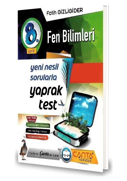 8.Sınıf Fen Bilimleri Yaprak Test-2020 Fatih Gizligider