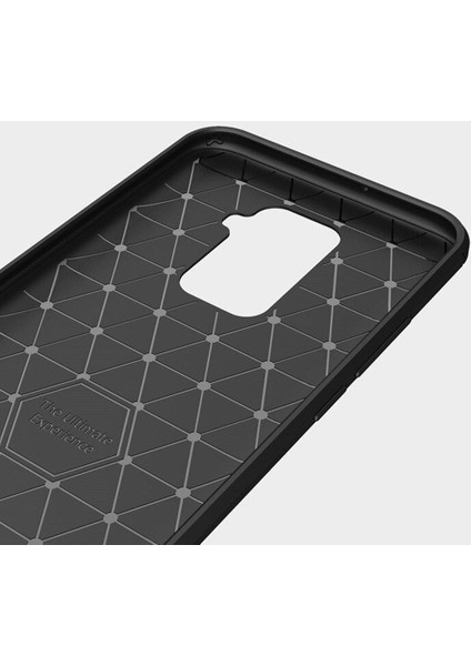 Huawei Nova 5i Pro Brushed Carbon Fiber Silikon Kılıf - Siyah fırsatları