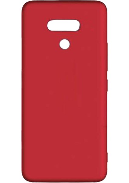 LG Q60 Premium Matte Silikon Kılıf - Kırmızı