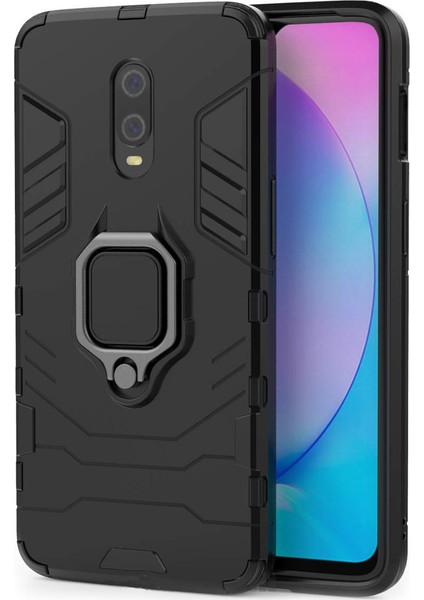 OnePlus 7 Batman Serisi Yüzük Standlı Armor Kılıf - Siyah fiyatları