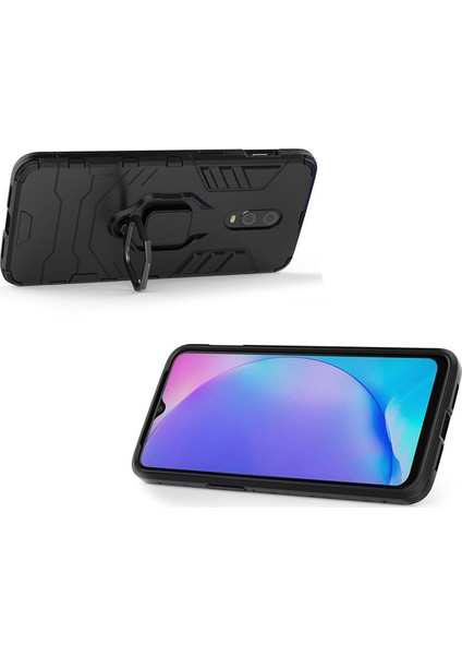 OnePlus 7 Batman Serisi Yüzük Standlı Armor Kılıf - Siyah fırsatları
