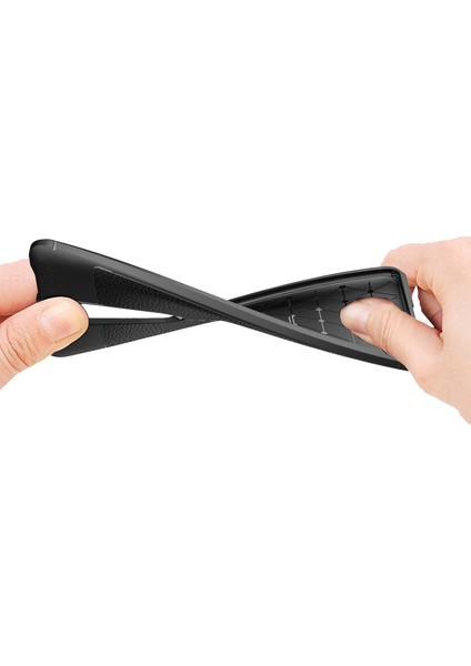 Xiaomi Mi 9T - Mi 9T Pro Leather Serisi TPU Silikon Kılıf - Siyah