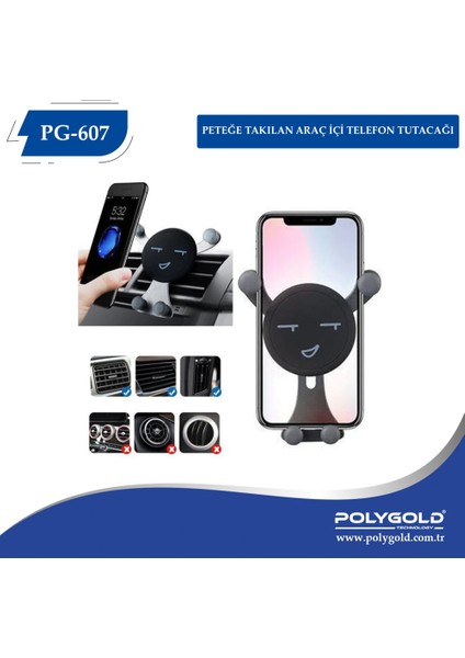 PG-607 Araç Universal Telefon Tutacağı