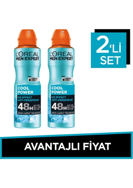 L'Oréal Paris Men Expert Cool Power Anti-Perspirant Deodorant Avantajlı Set