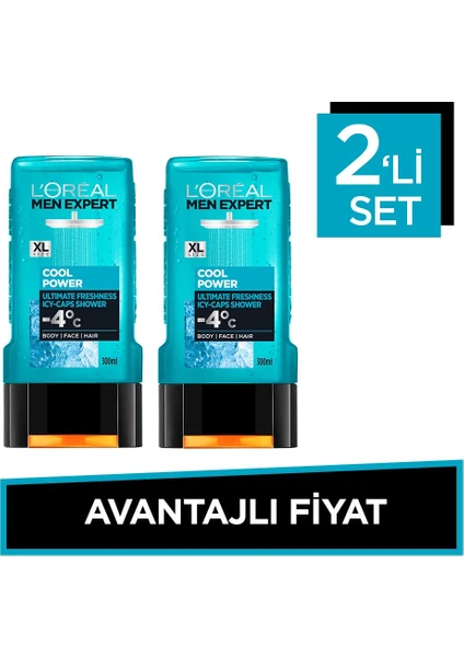 L'Oréal Paris Men Expert Cool Power Shower Gel Avantajlı Set