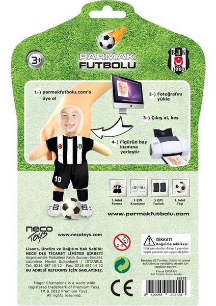 Beşiktaş Parmak Futbolu Oyuncu Seti