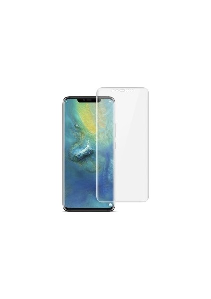 Mate 20 Pro Tam Kapatan Antişok Ön Ekran Koruyucu Film Şeffaf