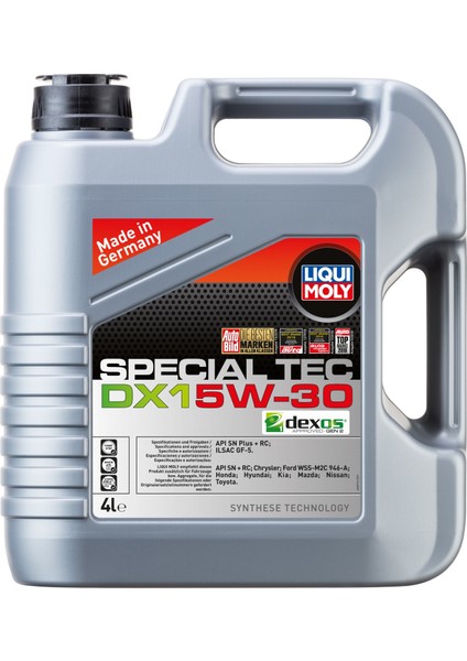 Liqui Moly Special Tec DX1 5W-30 4 Litre Motor Yağı (Üretim Yılı: 2024)