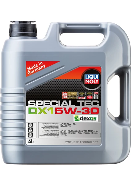 Liqui Moly Special Tec DX1 5W-30 4 Litre Motor Yağı