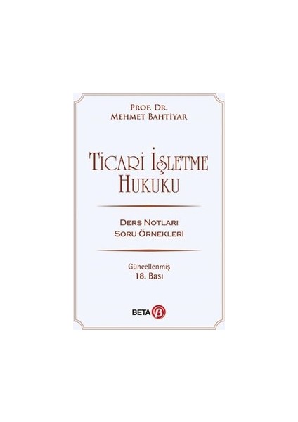 Ticari Işletme Hukuku