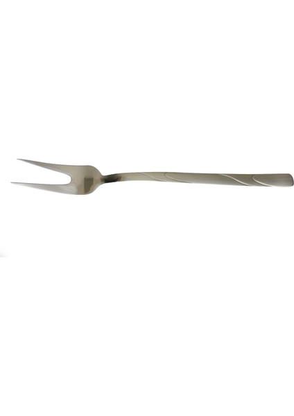 Süper Lüx Servis Maşası Süper Paslanmaz Çelik 30 cm Süper Kromaj Çelik Servis Çatal