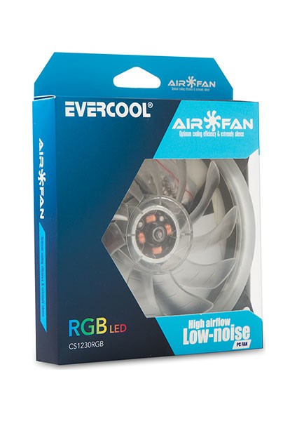 CS1230RGB 120x120x25 mm 7 Renkli Kasa Fanı