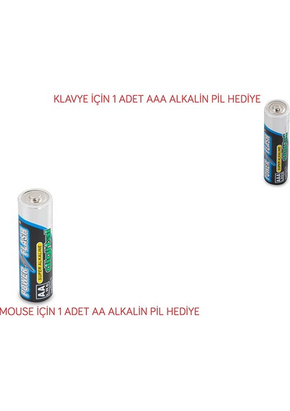 Presty KM-62 Siyah Kablosuz Q Multimedia Klavye + Mouse Set