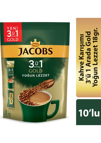 3in1 Gold Yoğun Lezzet 10'lu Paket