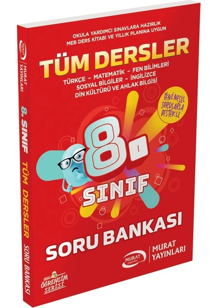 Murat Yayınları 8.Sınıf Tüm Dersler Soru Bankası Öğrencim Serisi