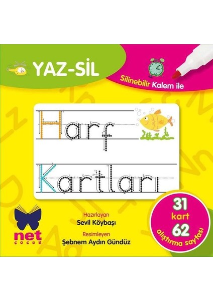 Harf Kartları Yaz Sil