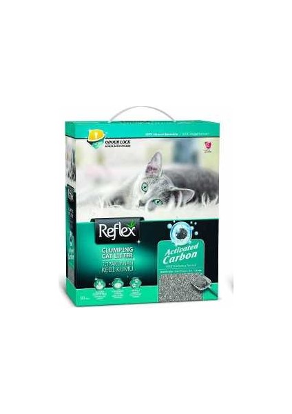Aktif Karbonlu Topaklanan Kedi Kumu 10 l