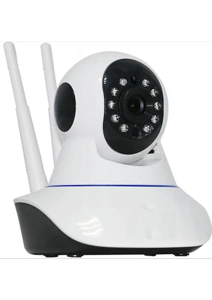 360º Hd Wifi Kablosuz 3 Antenli Ip Bebek Kamerası