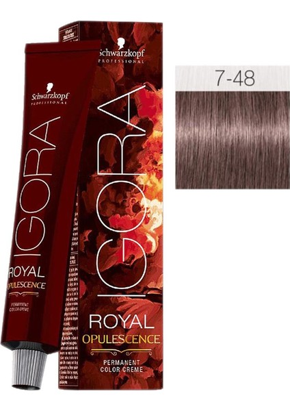 Igora Royal Opulescence 7-48 Kumral Bej Kızıl