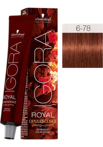 Igora Royal Opulescence 6-78 Koyu Kumral Bakır Kızıl