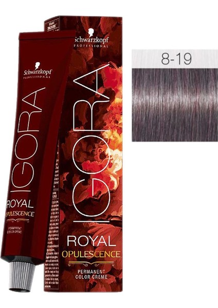 Igora Royal Opulescence 8-19 Açık Kumral Sandre Viyole
