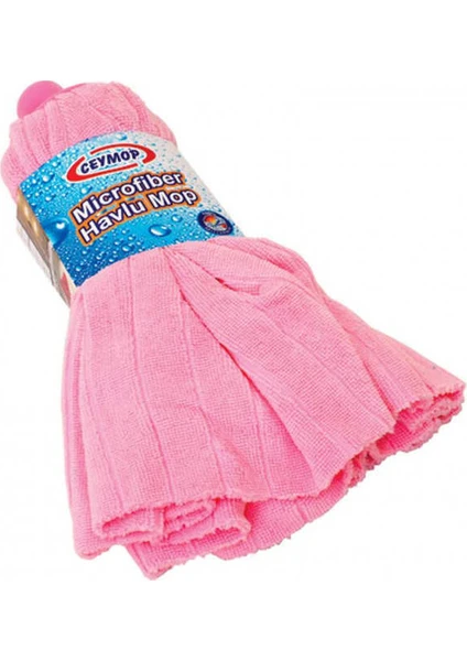 Ceymop Mikrofiber Havlu Mop Pembe