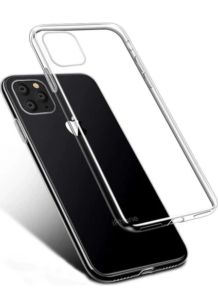 Case 4U Apple iPhone 11 Pro Kılıf A+ Şeffaf Lüx Süper Yumuşak 0.3mm Ince Slim Silikon