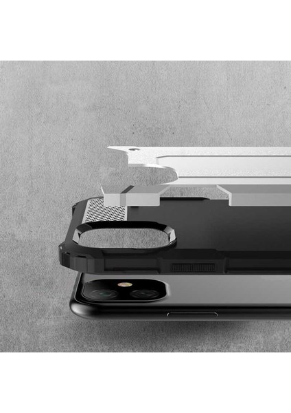Apple iPhone 11 Kılıf Çift Katmanlı Zırh Koruma Tank Crash Arka Kapak Altın modelleri