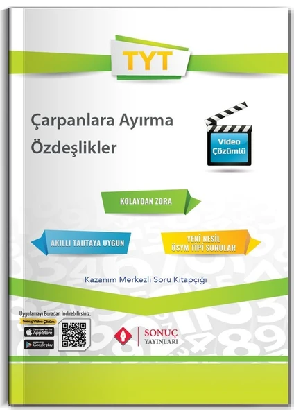 Sonuç Yayınları  TYT  Çarpanlara Ayırma ve Özdeşlik 2020-2021