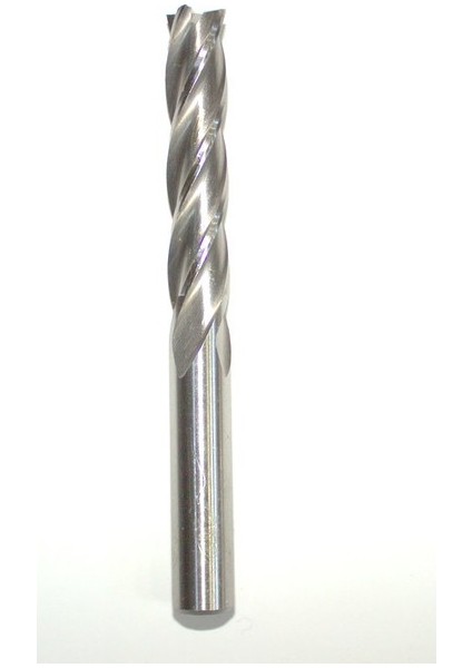 Uzun Hss Dört Ağızlı Parmak Freze 5 mm Şaft 6 mm