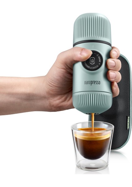 Nanopresso Manuel Espresso Makinesi Buz Mavisi