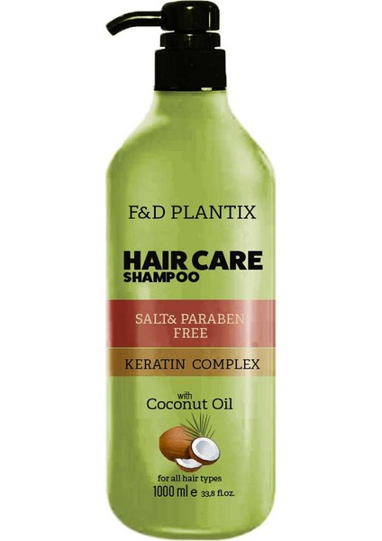 1000 ml Tuzsuz Şampuan Hindistan Cevizi&keratin