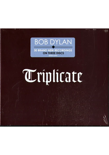 Bob Dylan ‎– Triplicate (30 Brand New Recordings) 3 CD