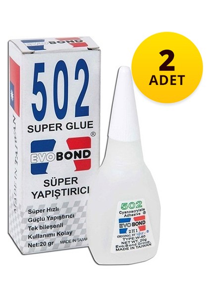 502 Yapıştırıcı 20 g 2 Adet