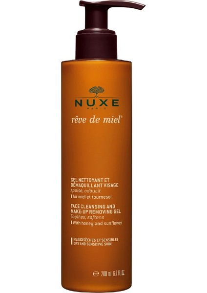 Reve De Miel Gel Nettoyant et Démaquillant Visage 200 ml