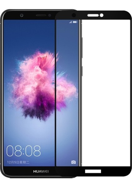 Huawei P Smart 3D Tam Kapatan Esnek Nano Cam Ekran Koruyucu Siyah
