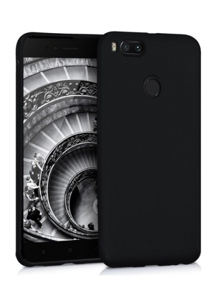 Xiaomi Mi A1 Kılıf Premium Mat Silikon Kılıf Slim Fit Siyah