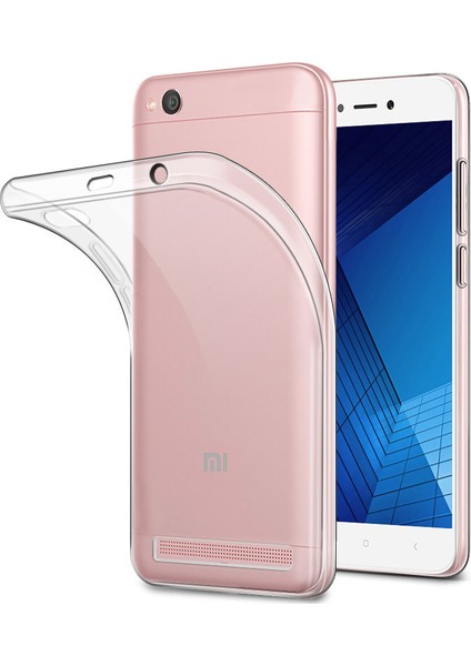Xiaomi Redmi 5A Silikon Kılıf + Temperli Cam Şeffaf