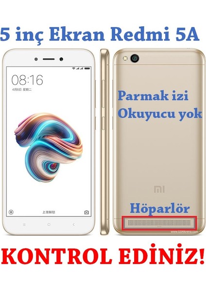 Xiaomi Redmi 5A Silikon Kılıf + Temperli Cam Şeffaf